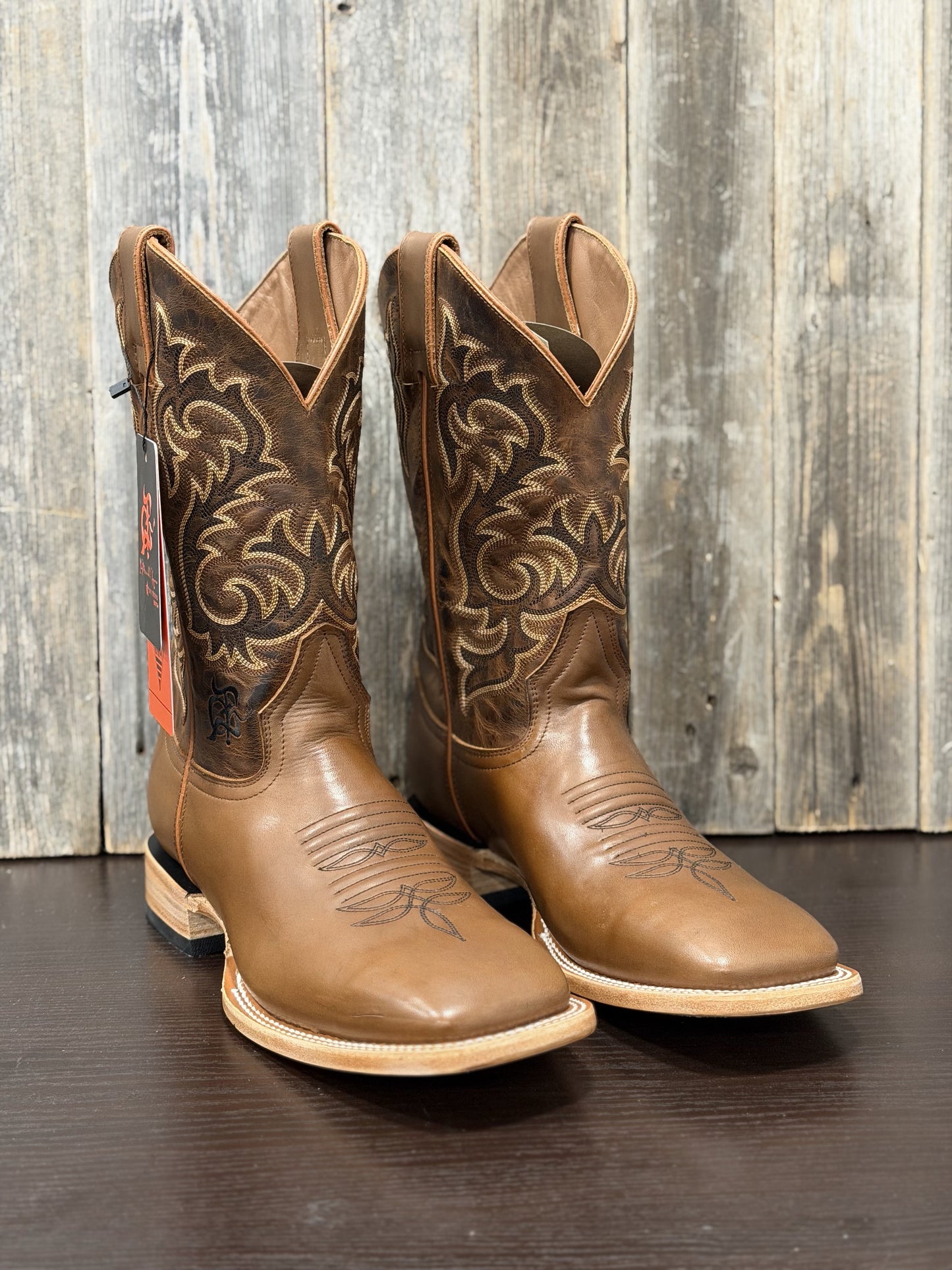 TX220 | LOS TEXANOS BOOTS TERNERA CAMEL BULL