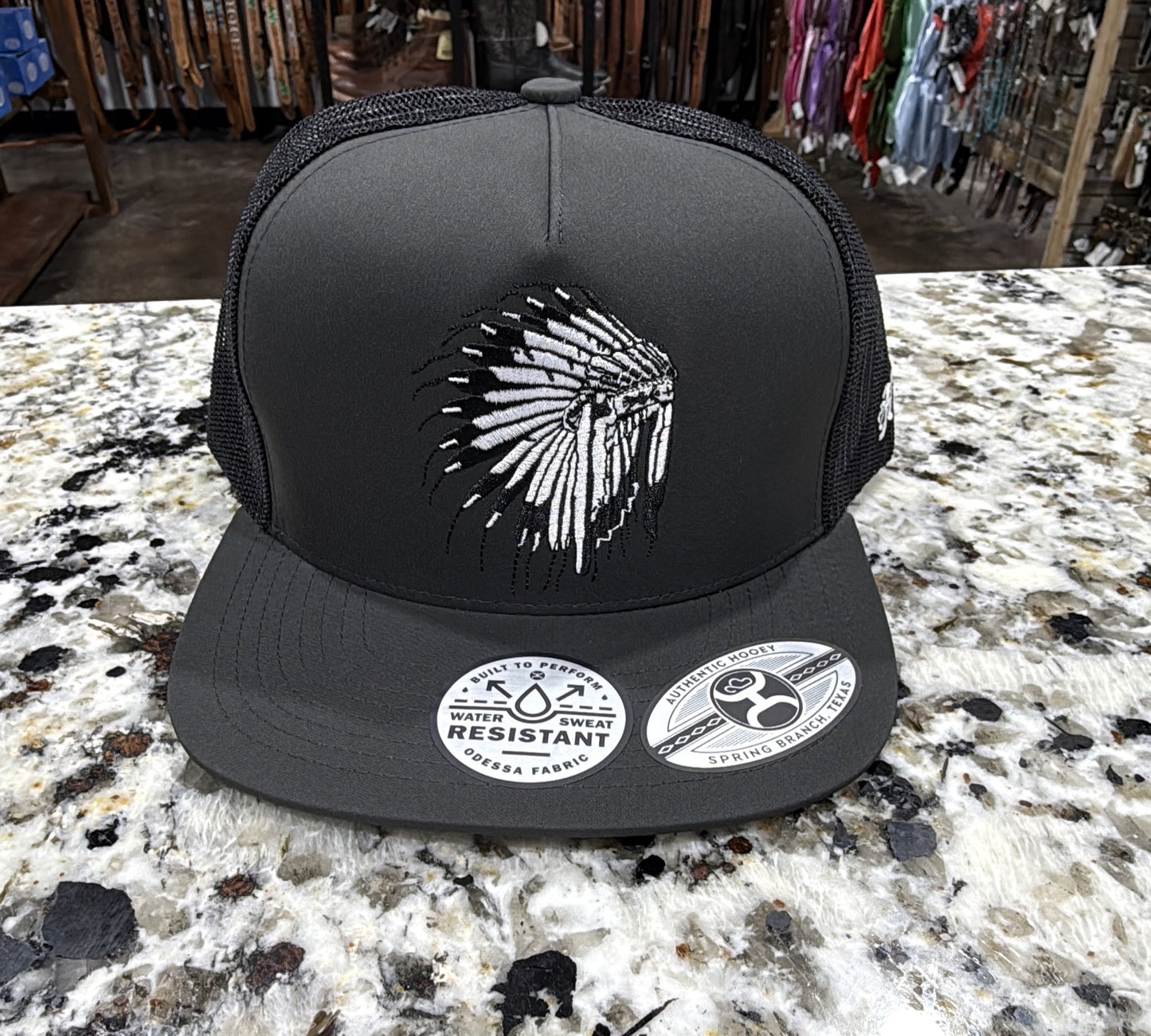 2683T-BK | HOOEY "SAGE TO SADDLE" CAP-CHARCOAL/BLACK