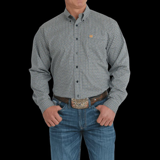 MTW1105699 | CINCH MENS STRETCH GEO PRINT LS BD