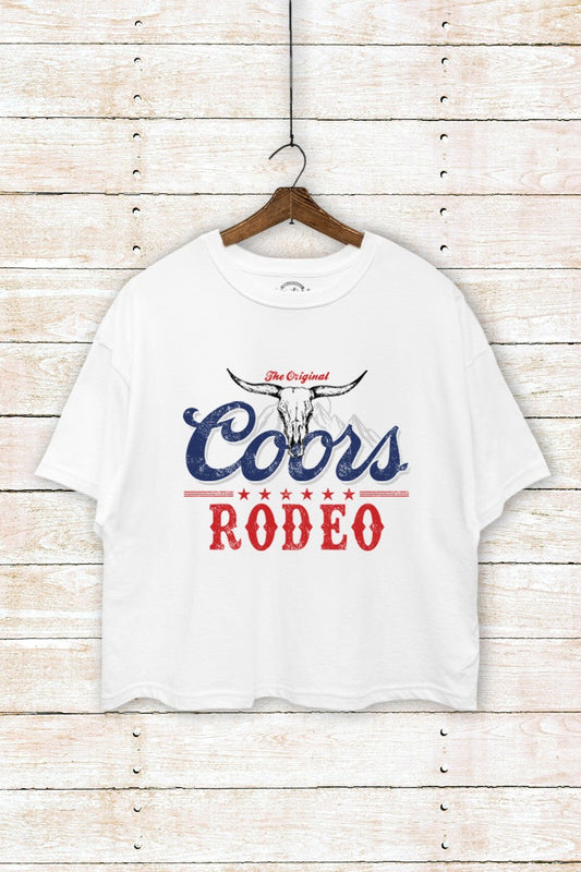 TC550-W021 | WOMENS COORS RODEO CROPPED TEE