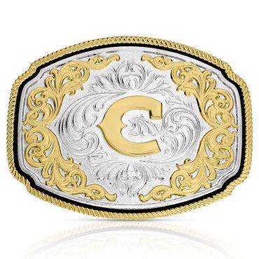 A1047 | ATTITUDE WESTERN INITIAL BUCKLE