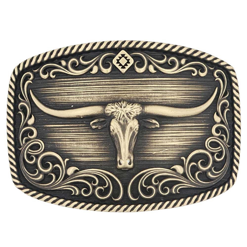 A973C | ALTTITUDE BUCKLE -LONGHORN LEGEND HERITAGE BUCKLE