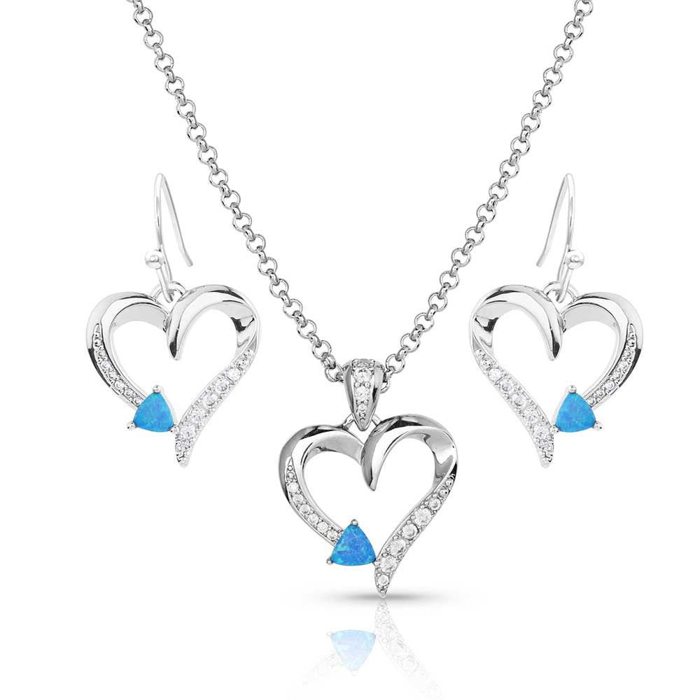 JS5708 | MONTANA SILVERSMITHS LOVE EVERLASTING OPAN CRYSTAL SET