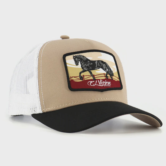 EL VIEJON FRISON BLACK/KHAKI/WHITE AVC HAT