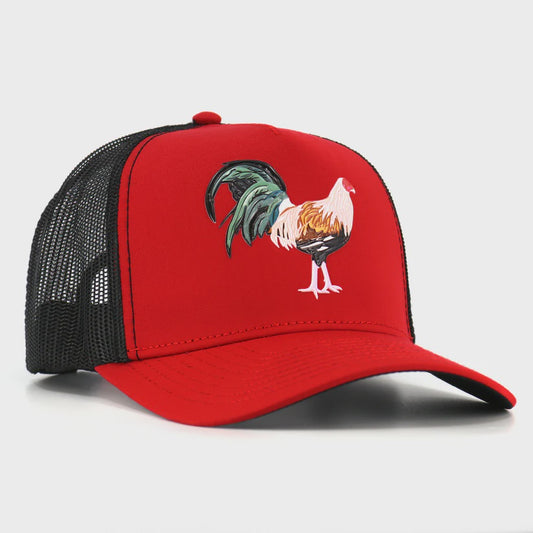 EL VIEJON GALLO GIRO RED/BLACK AVC HAT