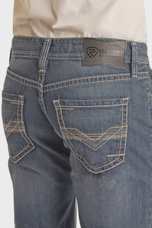 BM1PD02494 | MEN'S ROCK&ROLL DARK VINTAGE PISTOLS STRAIGHT JEAN