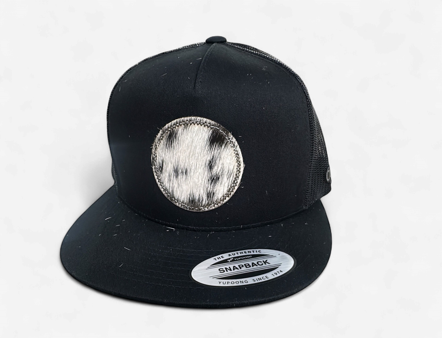 CUEROLINE COWHIDE CIRCLE BLACK/BLACK