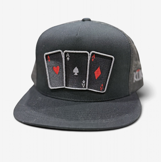 KLIKAPS LOS TRES ASES CAP- BLACK/BLACK