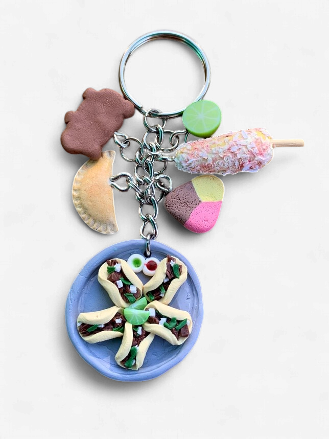 HANDMADE SNACK CHARM KEYCHAIN