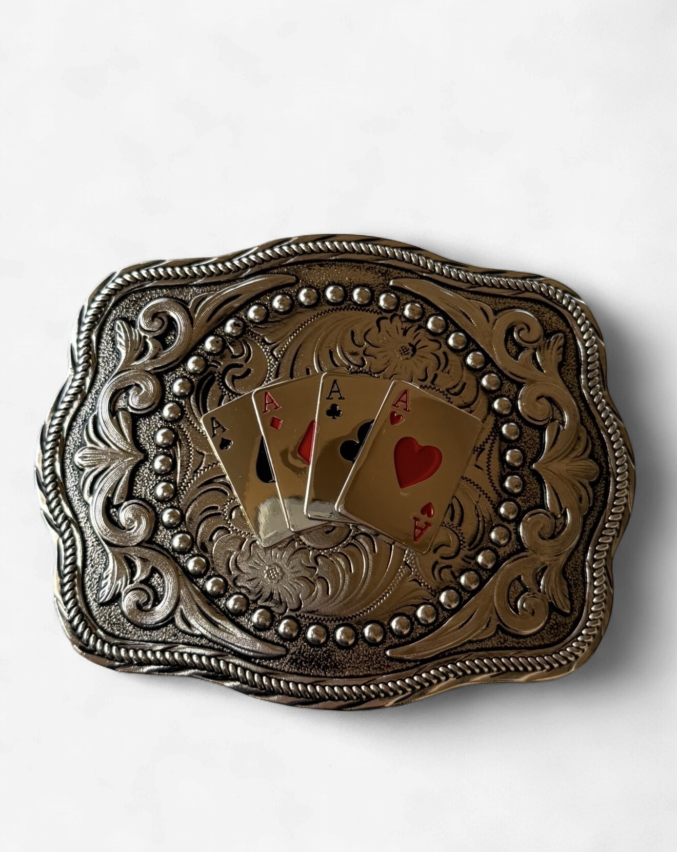 SILVER ACE BUCKLE