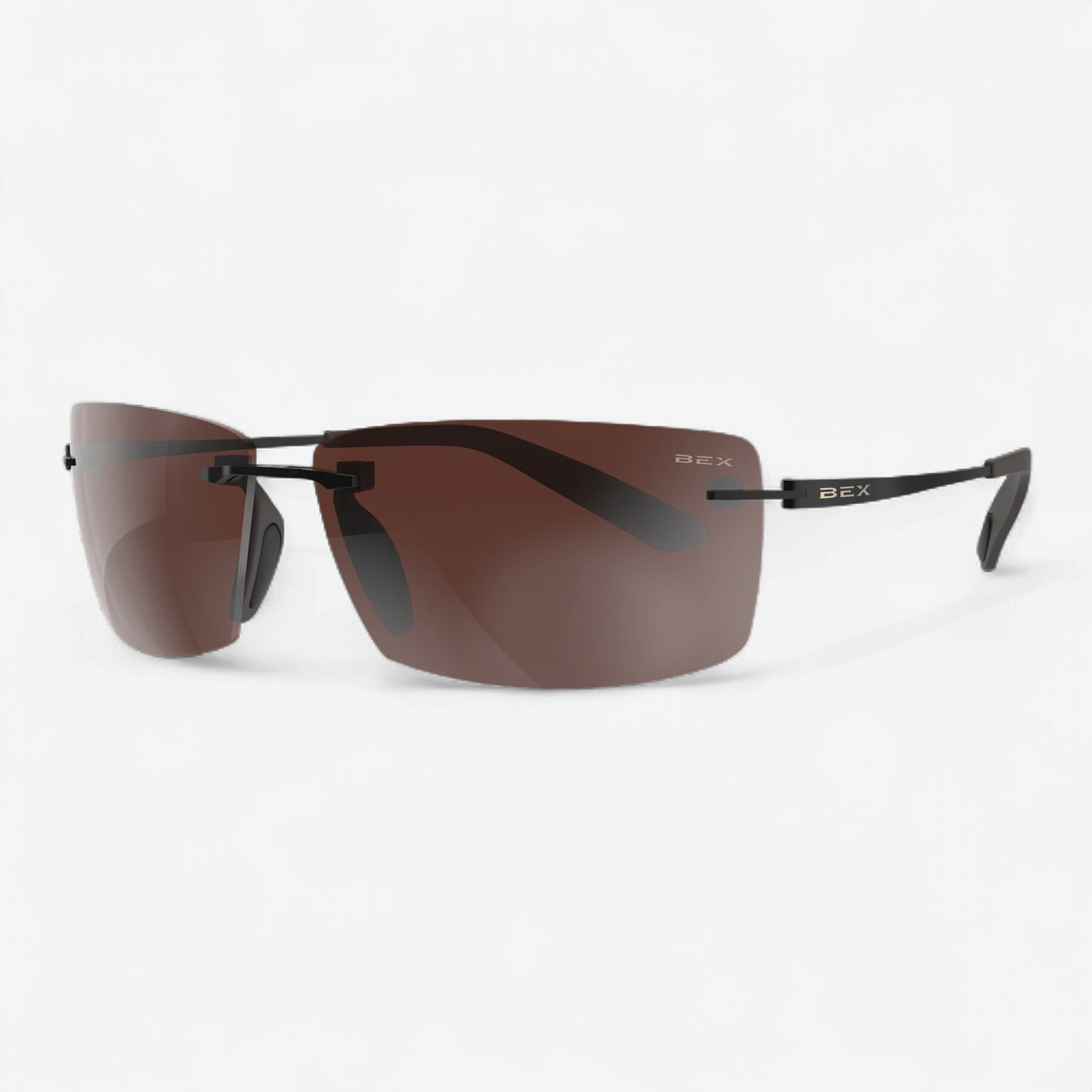 S162BBS | BEX SUNGLASSES FYNNLAND XL-OTG GLASSES - BLACK/BROWN/SILVER