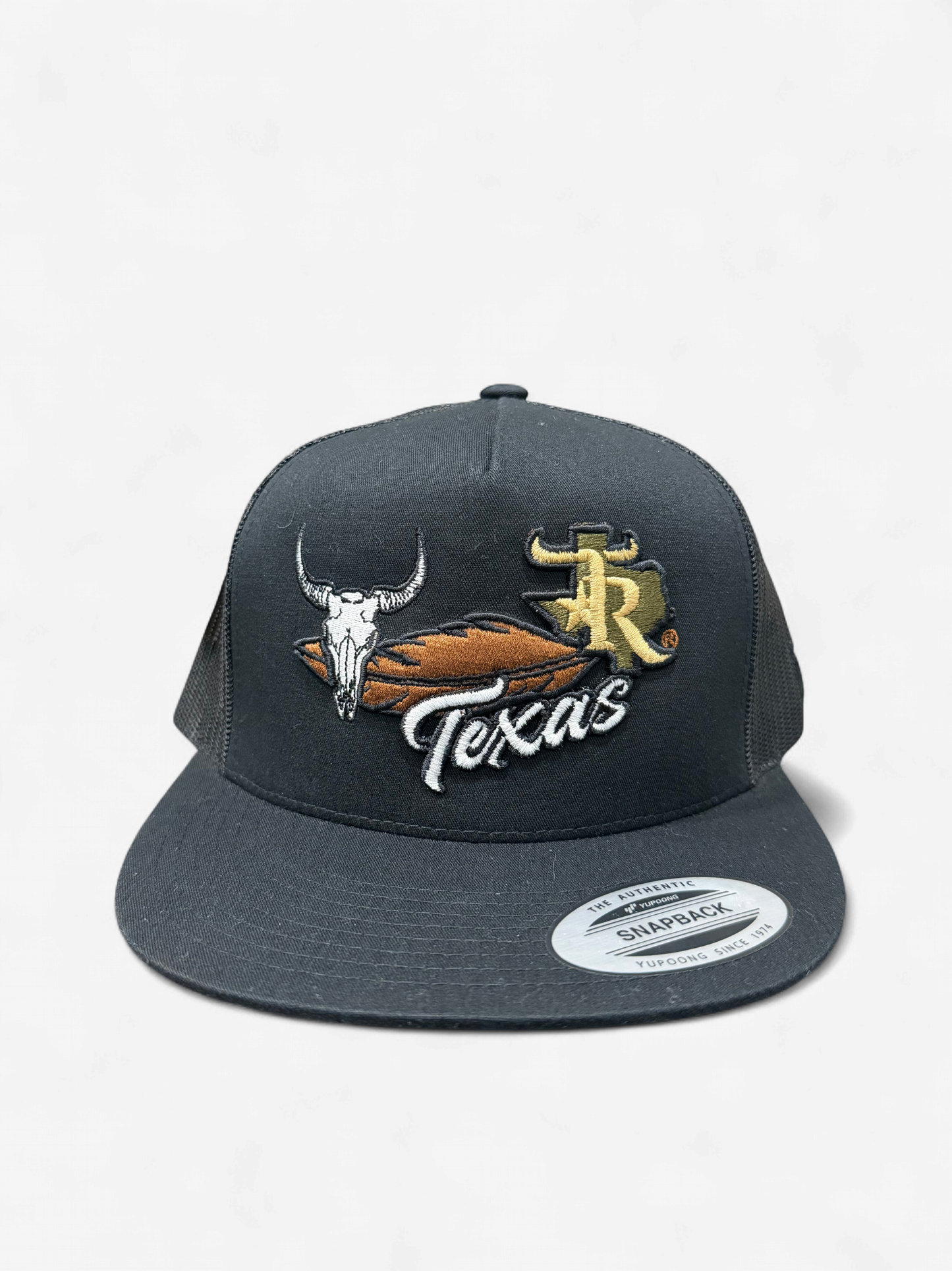 TEXAS RANCH BLACK/BLACK TR LONGHORN TEXAS CAP