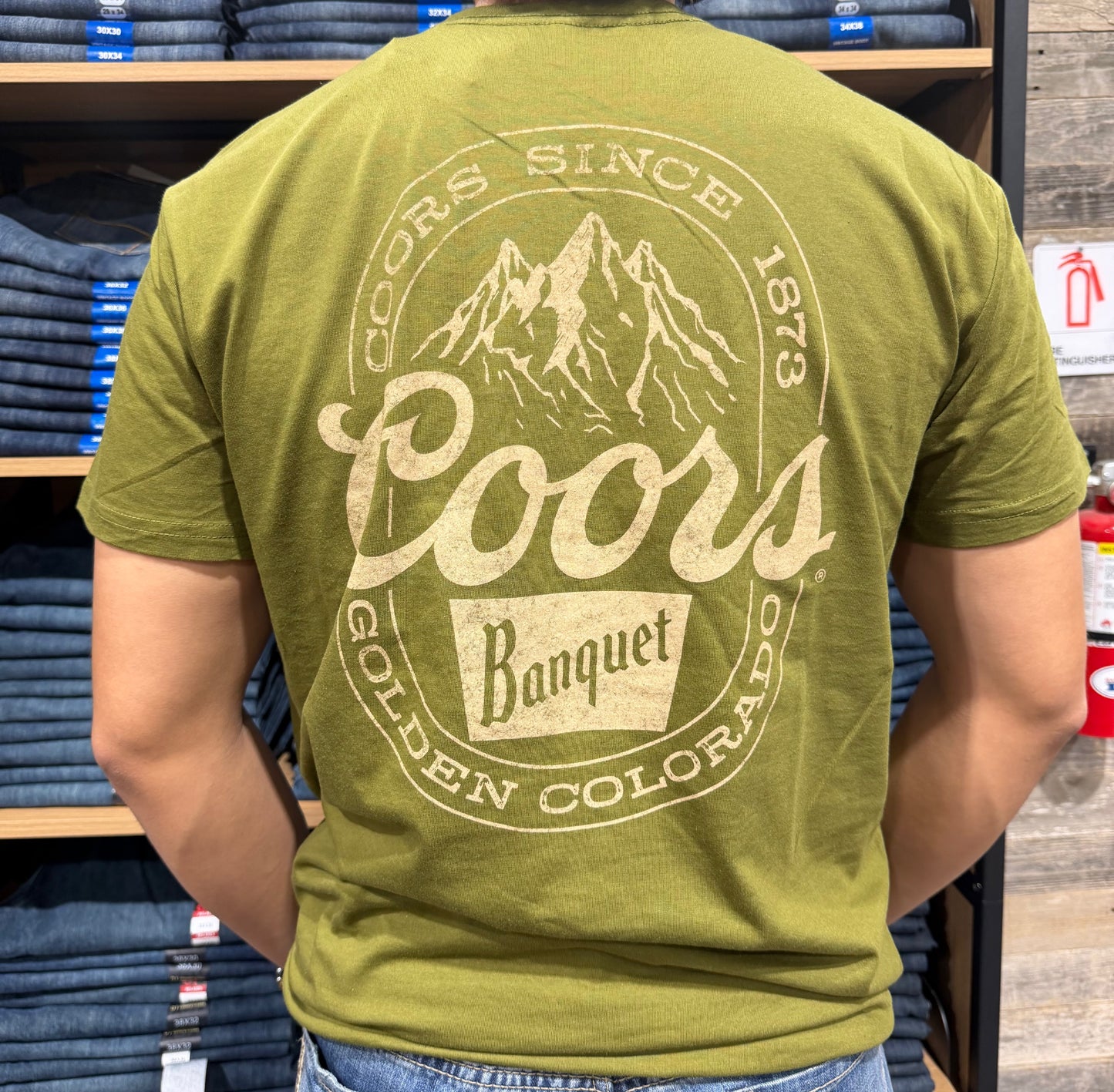 47-331-153 | MENS OLIVE COORS SINCE 1873 SS TEE
