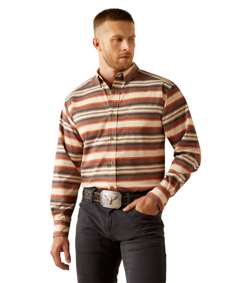10054885 | ARIAT MEN'S 360 AIRFLOW CLASSIC FIT L/S SHIRT - SANDSHELL
