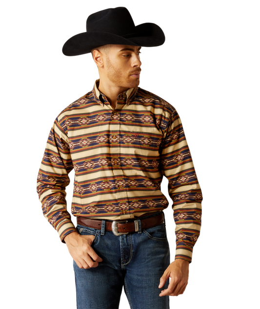 10052370 | ARIAT MEN'S STANFORD CLASSIC FIT L/S SHIRT - KHAKI