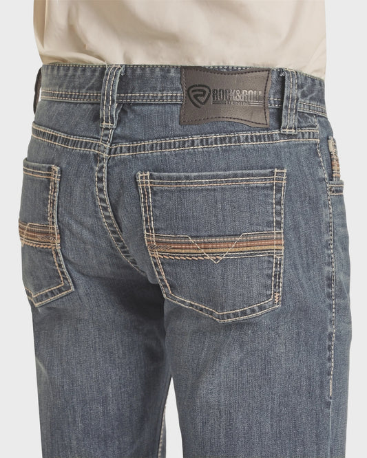 BM1RD02487 | ROCK & ROLL MENS MED VINTAGE REVOLVER JEAN