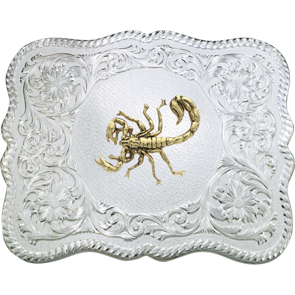61669-716 | MONTANA SILVERSMITHS SCORPION SCALLOPED BUCKLE