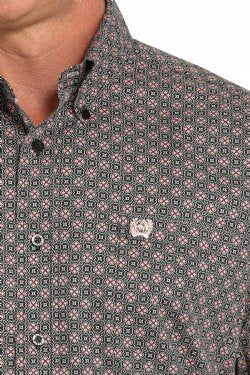 MTW1105925 | CINCH MEN'S GREY MEDALLION LS SHIRT