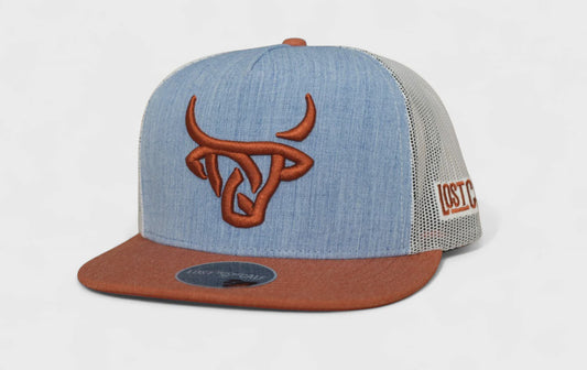 LOST CALF DENIM FLAT CAP