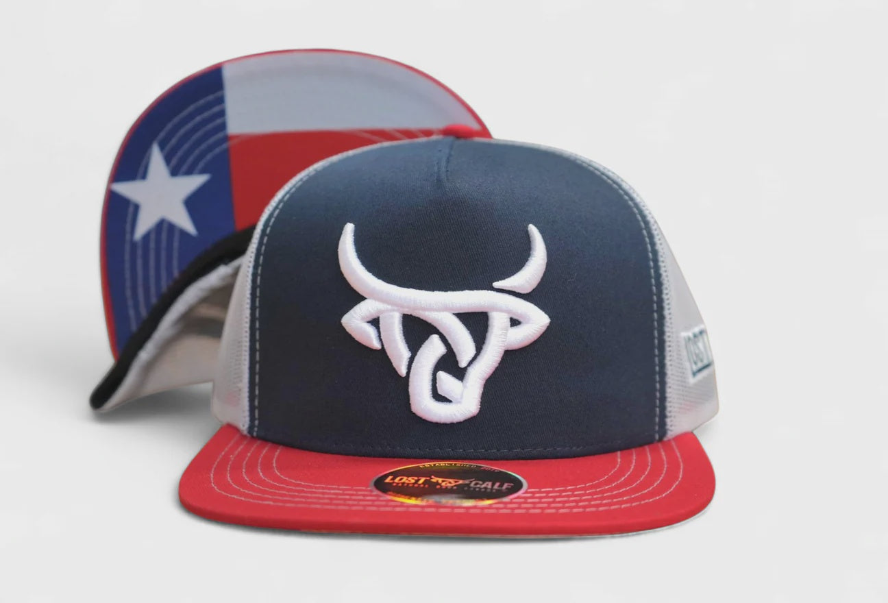 LOST CALF TEXAN CALF FLAT CAP