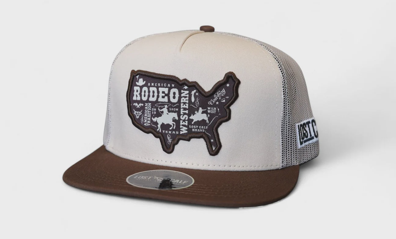 LOST CALF AMERICAN RODEO FLAT CAP