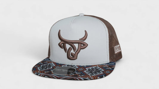 LOST CALF DAKOTA GREY/BROWN CAP