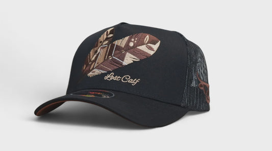 LOST CALF TRIBE BROWN A-FRAME CAP