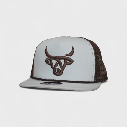 LOST CALF HECK WHITE FLAT CAP