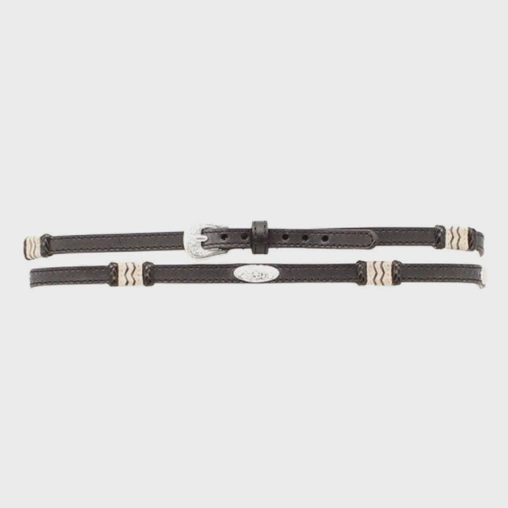 0277801 | TWISTER BLACK LEATHER HAT BAND