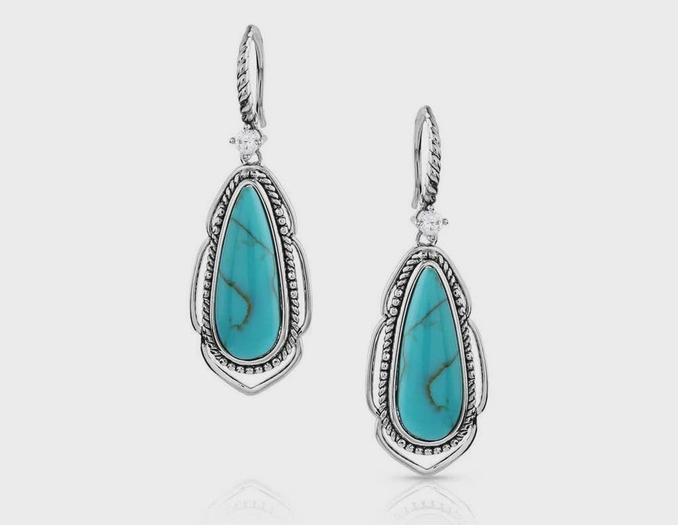 ER5721 | MONTANA SILVERSMITH RADIANT WESTERN SKIES TURQUOISE EARRINGS