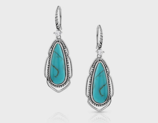 ER5721 | MONTANA SILVERSMITH RADIANT WESTERN SKIES TURQUOISE EARRINGS