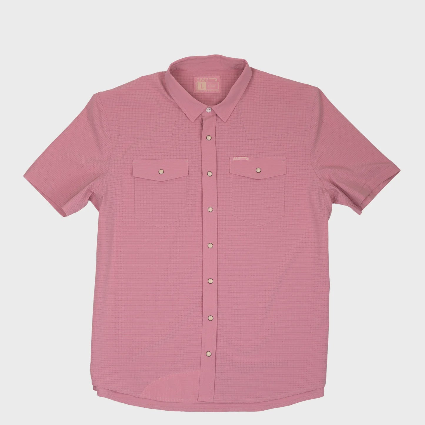 LAZY J RANCH MEN'S VINTAGE PINK AIRFLOW PEARL SNAP S/S