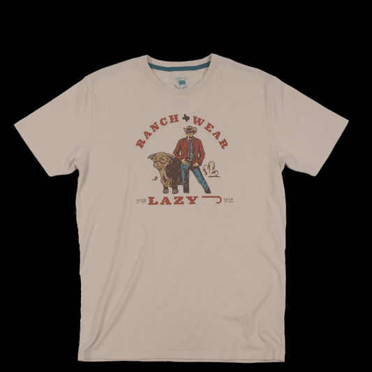 LAZY J RANCH NATURAL RETRO STOCKMAN SS TEE