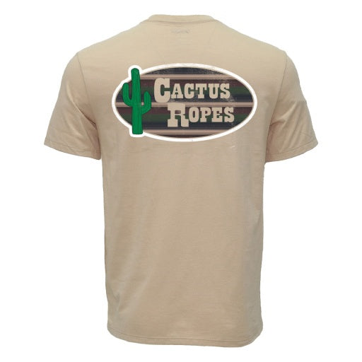 HT2646TN | HOOEY MEN'S CACTUS ROPES S/S T-SHIRT - TAN
