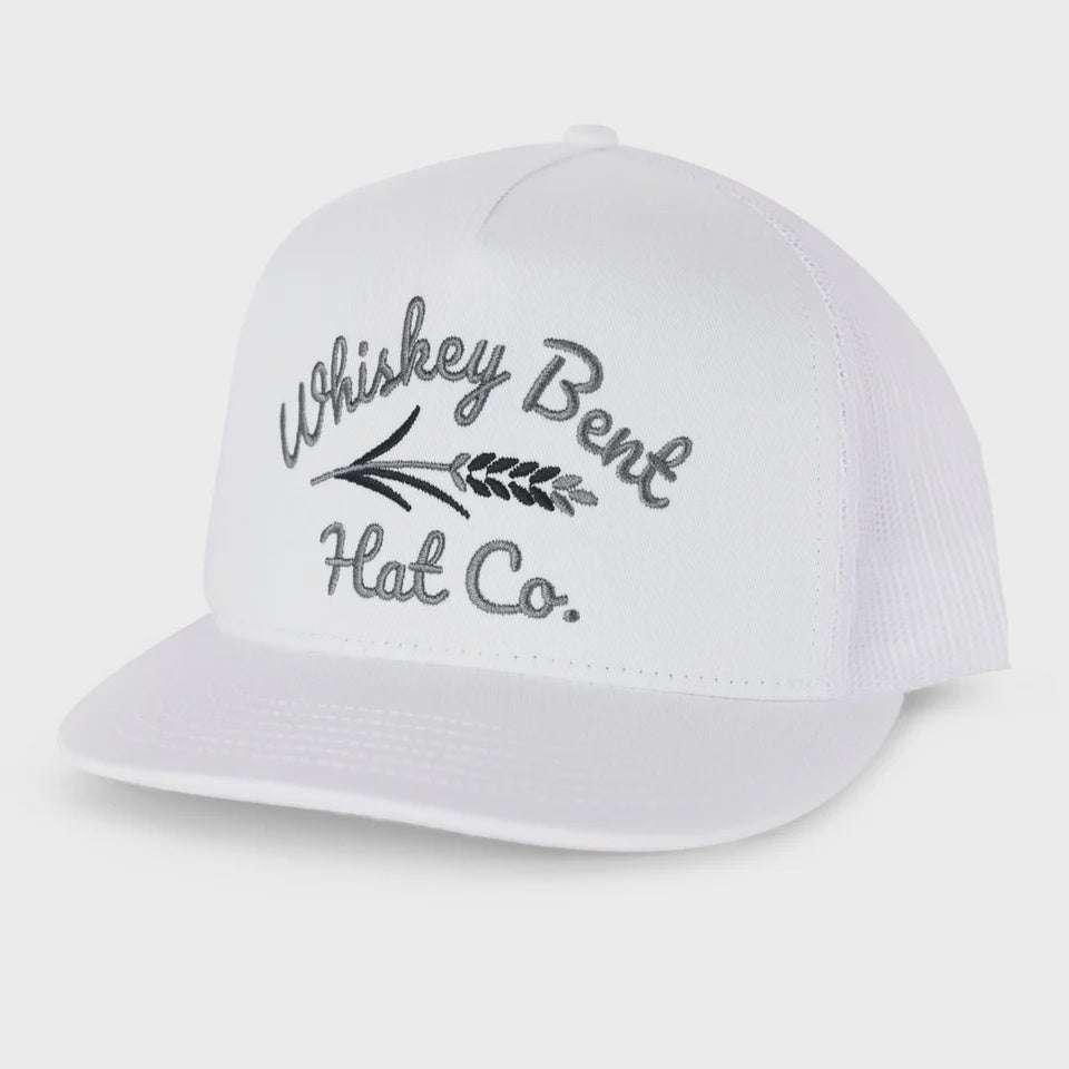 WHISKEY BENT WHITE LIGHTNING CAP - WHITE/WHITE