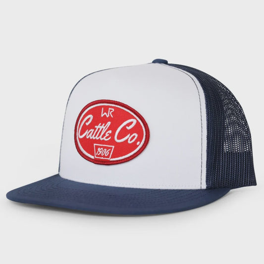 WHISKEY BENT WR CATTLE CO CAP - BLUE/NAVY BLUE