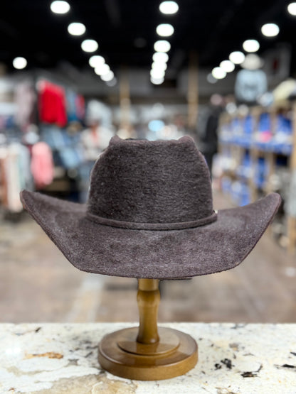 RODEO KING FELT 10X GRIZZLY | BLACK CHERRY OPEN CROWN