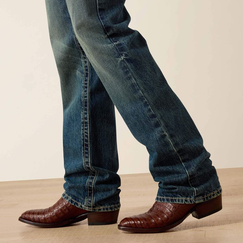 10012703 | ARIAT MEN'S M5 SLIM GAMBLER STACKABLE STRAIGHT JEAN - GAMBLER