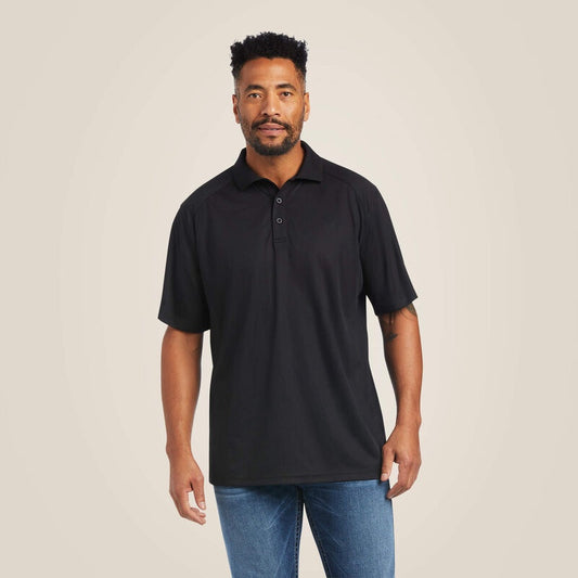 10014555 MEN'S ARIAT AC BLACK POLO