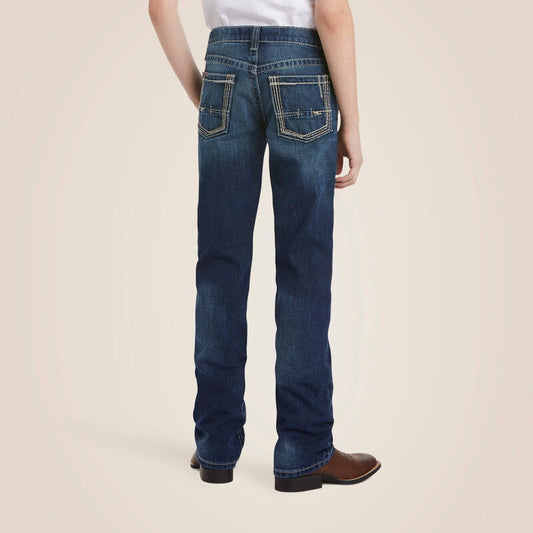 10018338 | ARIAT BOY'S B CYCLONE BOUNDRY STACKABLE STRAIGHT LEG JEAN