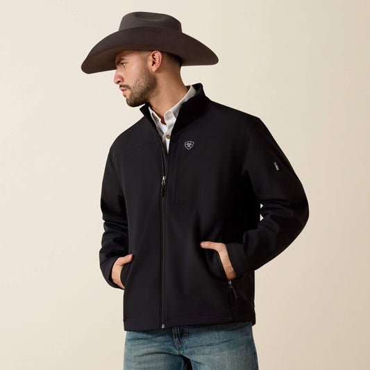 10023329 | ARIAT MENS VERNON 2.0 SOFTSHELL JACKET - BLACK