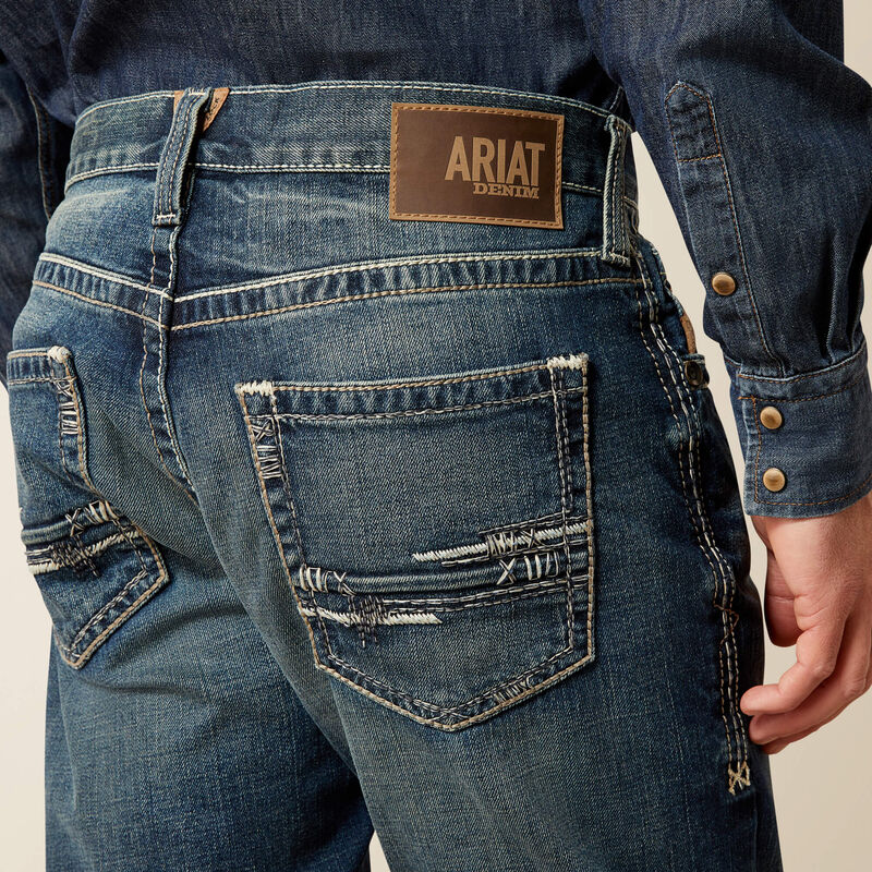 10030275 / MEN'S M5 SLIM STRETCH ADKINS STACKABLE STRAIGHT LET JEANS- LENNOX
