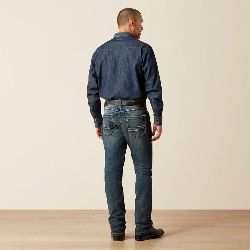 10030275 / MEN'S M5 SLIM STRETCH ADKINS STACKABLE STRAIGHT LET JEANS- LENNOX