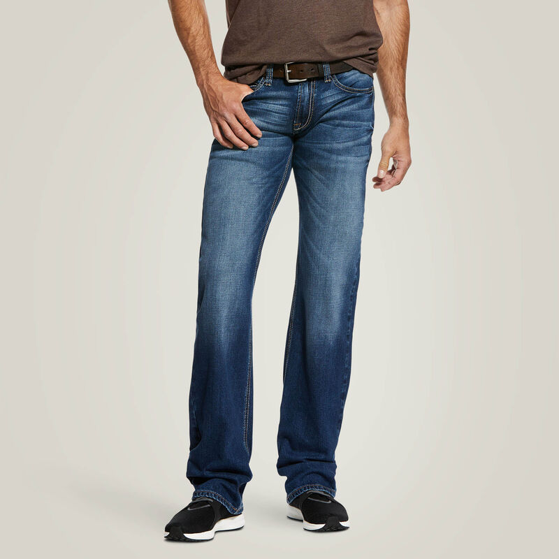 10032321 | ARIAT MEN'S M7 ROCKER STRETCH NASSAU STACKABLE STRAIGHT LEG JEAN - SUMMIT