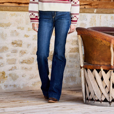 10032550 | ARIAT WOMEN'S HIGH RISE ELLA SLIM TROUSER JEAN - RASCAL