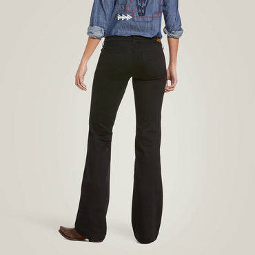 10033566 | ARIAT WOMENS BLACK MIDRISE TROUSER JEANS