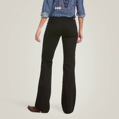 10033566 | ARIAT WOMENS BLACK MIDRISE TROUSER JEANS