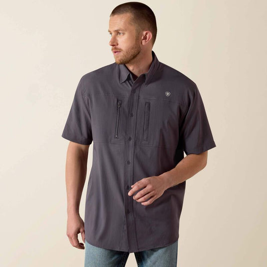 10034961 | ARIAT MEN'S VENTTEK CLASSIC FIT S/S BUTTON UP SHIRT - CHARCOAL