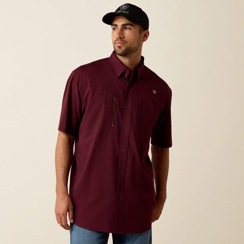 10036320 | ARIAT MEN'S VENTTEK CLASSIC FIT L/S SHIRT - MALBEC