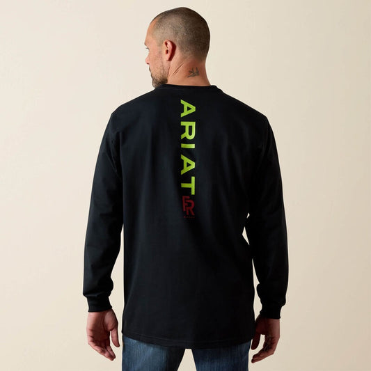 10039295 | ARIAT MENS FR STRETCH LOGO LS BD SHIRT